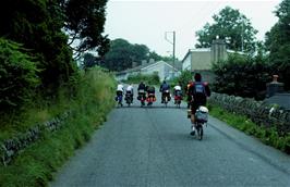 Leaving Tregaron on the way to Llanddewi Brefi