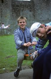 Paul Williams and David Parry at Harlech Castle