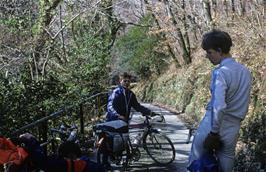 Warren Masters and Mark Williams on the road to Hunters' Inn