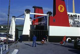 The side-loading ramp on the ferry at Uig