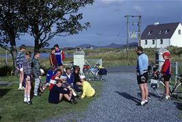 Preparing to leave Lochmaddy youth hostel