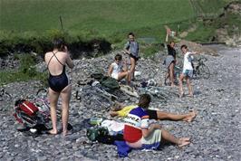 The group on Mansands beach