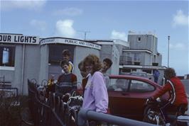 Jason, Mark, Brett, Philip, Catherine, Martin and Paul, overlooking Mevagissey