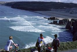 Perranporth beach from near the YH