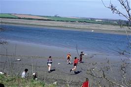 Pausing for fun on the Camel estuary between Padstow and Wadebridge