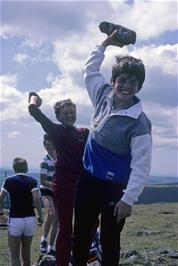 Gary Johnson, Mark Morris & Jason Morris on Ugborough Beacon, with Brett behind