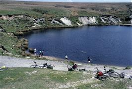 Our youngsters have fun around the lake beside the Redlake tramway