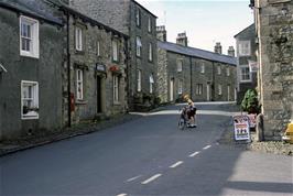 Aidan Neary in the street outside Slaidburn YH