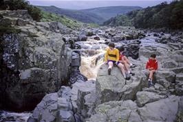 David Parry & Chris Hall at the top of High Force waterfall