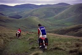 The descent into Scotland, occasionally boggy