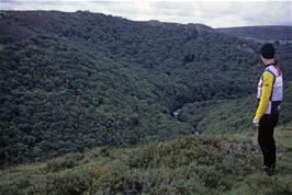 Mark Williams admires the view of the Dart valley from Doctor Blackall's Drive