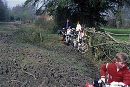 Michael's muddy short-cut near Cadnam