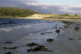 Silver sand, crystal waters and sand dunes on the beach near Garramore