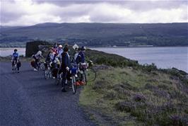 Starting out on the coastal road from Applecross, with the village in the distance