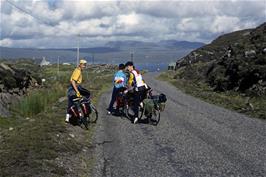 Graham, Andrew & Jeremy, more than half way around the coast road