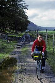 Stephen Wilson on the track near Dundonnell