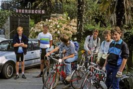 The group outside Salcombe YH