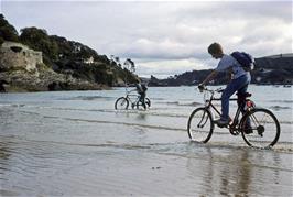 Martyn Williams and Luke Hatherly on South Sands beach near Salcombe