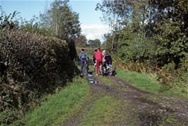 The start of the downhill track from Cranbrook Castle to Fingle Bridge