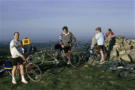 Ken Twydell shows off his Spiderman lunch box on Hamel Down