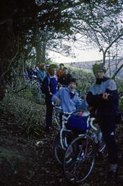 The downhill track to the river Avon