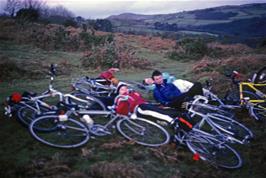 Sheltering from the wind on Dr Blackall's Drive