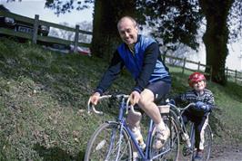 Ken and Paul Twydell at Canonteign Falls café