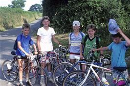 Toby Rake, Andrew Guy, Anthony Davis, Tim Werry & Ian ? at the top of Green Lane