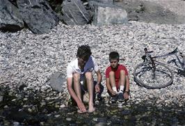 Michael & Marcus removing unwanted sand