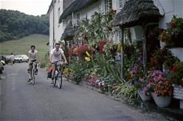 Martin Hills & John Stuart riding through Branscombe