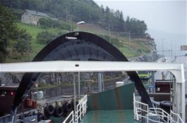 Preparing for disembarkation as our ferry docks at Hella [New scan, 23/9/2019]