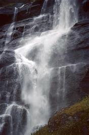 One of the waterfalls we passed on the way to Skjolden, this one probably at Skaviki  [New scan, 20/9/2019]