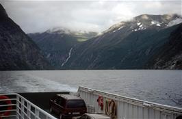 A final view back to Geirangerfjord as we approach Hellesylt [New scan, September 2019]