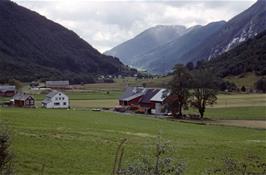 First view of Vetlefjord as we descend the every-widening Vetlefjord valley [Remastered scan, August 2019]