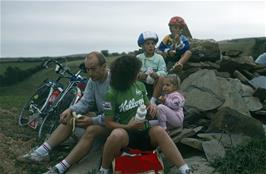 The Twydell family enjoying lunch somewhere near Woodleigh [Remastered scan, August 2019]