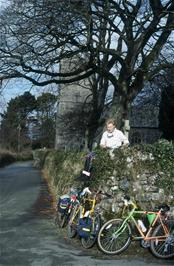 Richard Burge enjoying lunch at Harford Church [Remastered scan, August 2019]