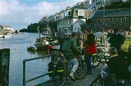 Preparing to leave West Looe after our visit to the Tasty Corner cafe [Remastered scan, July 2019.  Kodachrome 200 film]