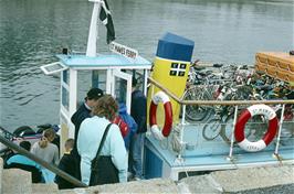 The St Mawes ferry is loaded and we're ready to depart for Falmouth [New scan, July 2019.  Kodachrome 200 film]