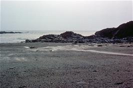 This is probably a shot of Treyarnon Beach, taken after our evening meal [New scan, July 2019]