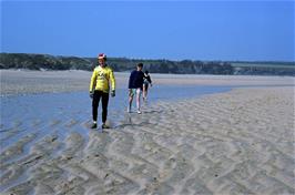 Mark Burnard, Martyn Williams and Neil Allan on Harlyn Beach [New scan, July 2019]