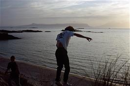 Dune jumping and sunset on Camusdarach Beach near Garramore hostel [New scan, July 2019]