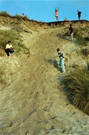 Dune jumping near Garramore YH [Remastered scan, July 2019]