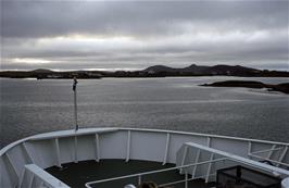 Our ferry arrives at Lochmaddy, Isle of North Uist, as the sun sets [New photo, July 2019]