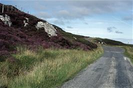 Continuing along the road to Newtonferry: one of the three climbs of the journey, at Loch Creige [New photo, July 2019]