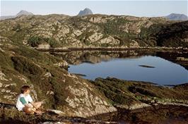 Neil by Loch Roe on the road from Achmelvich [Remastered scan, July 2019]