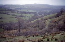 View back to the Cynghordy viaduct as we climb ever higher into the Mid-Wales wilderness [Remastered scan, June 2019]