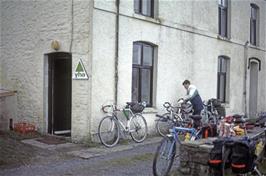 Preparing to leave Llandeusant YH before the rain starts once again [Remastered scan, June 2019]