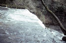 The first big waterfall on the River Mellte - the Sgwd Clun-gwyn, or Fall of the White Meadow [Remastered scan, June 2019]