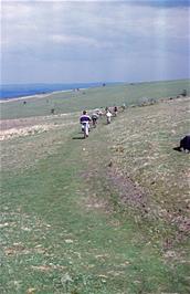 Speeding across the moor towards Cross Furzes [Remastered scan, June 2019]