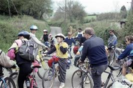 Ready to leave Dartington YH on Saturday morning [Remsatered scan, June 2019]